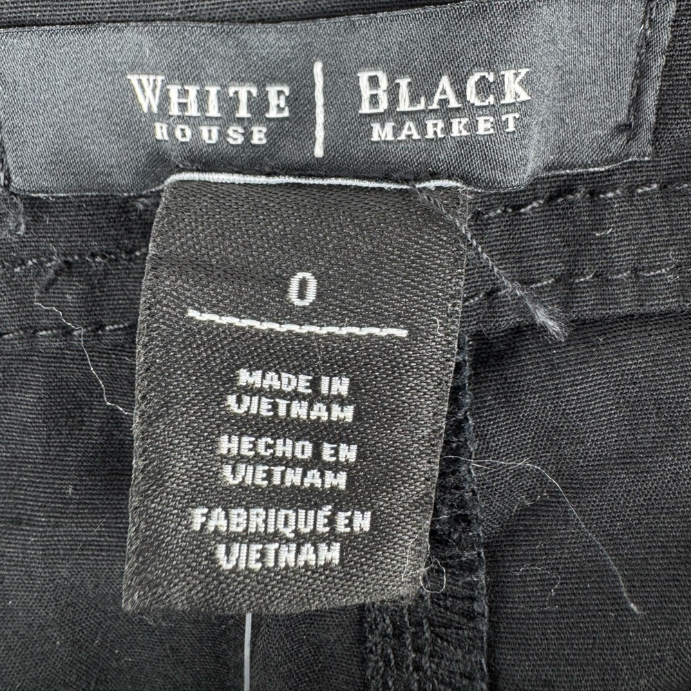 NWT White House Black Market Black Casual Cargo Crop - Picture 6 of 7